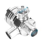 Blow Off Valve-KIMISS Blow-Off Valve Adjustable Turbo Blow Off Splitter Valve Universal Recirculating Dump Valve Fit for 1.8T 2.7L Engine