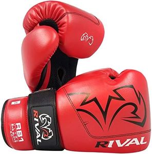 RIVAL Boxing RB1 2.0 Ultra Bag Gloves, Hook and Loop Closure - Super-Resistant Microfiber, High-Density Foam, Breathable Mesh Palm