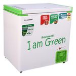 ROCKWELL 250SDUC, 4 Star Convertible Single Door GREEN Deep Freezer with 10-Year Cooling Coil Warranty, 5-Year Comprehensive Warranty & Up to 53% Power Saving