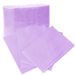 GEN’C BÉAUTY Disposable Dental Bibs 125 pcs 13 X 18 inches Waterproof Bibs for Dental Tattoo Manicure Pedicure (Purple)