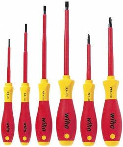 Wiha VDE SoftFinish Slotted/ Pozi Screwdriver Set 25477 (6 Pieces)