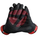 Taylormade Rain Control Glove (Black/Red, X-Large), Black/Red(X-Large, Pair)