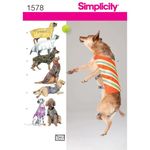 Simplicity 1578 Dog Jacket and Clothing Sewing Patterns, Medium