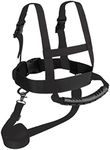 Colcolo Kids Ski Harness with Long Ski Leash, Back Gripper & Ski Wedge Clip - Helping Kids Ski, Black