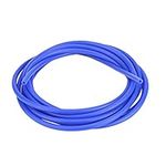 Qiilu Silicone Vacuum Tube,Car Auto 4mm 5 Meters 5/32 inch 16.4ft Silicone Vacuum Tube Hose Pipe Silicon Tubing Universal Blue High Performance(Blue)