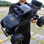 Jiakora RC Cars Remote Control Car 1:12 Off Road Monster Truck,Metal Shell 4WD Dual Motors LED Headlight Rock Crawler,2.4Ghz All Terrain Hobby Truck with 2 Batteries for 60 Min Play,Boy Adult Gifts