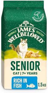 James Wellbeloved Hypoallergenic Dry Cat Food for Senior Cats Fish 1.5 kg