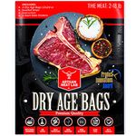 Dry Age Bags for Meat, Ribeye, Beef Steak, Sirloin, Brisket, BBQ - Dry Aging Meat at Home Made Easy - 3 Dry Aged Bags 2-18lb 12x24in - Artisan Meat Lab