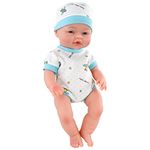 The Magic Toy Shop Bibi Doll - 14" Anatomically Correct Soft Vinyl Lifelike New Born Realistic Baby Girl Boy Doll (Boy Doll)