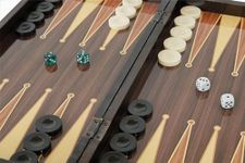Turkish Backgammon Board Game Set - 19'' Board Games for Adults with Minimalist Design for Classic Fun - Travel Games for Family, & Couples Entertainment for Everyday