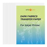 HTVRONT Heat Transfer Paper for Dark T Shirts -10 Pack 11x17" Iron on Transfer Paper for Inkjet Printer, Easy to Use Printable Heat Transfer Vinyl, Vibrant Color, Durable & Soft