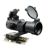 Shooney's Tactical Green & Red Dot Sight Picatinny Cantilever Mount Co-Witness with Iron Sights for Rifles