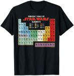 Star Wars Periodic Table Of Elements Graphic Short Sleeve T-Shirt