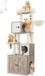 Feandrea Cat Tree with Litter Box E