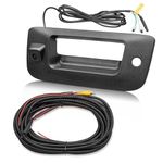 RED WOLF Tailgate Handle with Backup Camera Removable Guideline Reverse Parking for Chevrolet Silverado/GMC Sierra 1500 2500HD 2007-2013 Trucks Waterproof Rear View Safety Camera Wide Angle