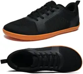 ABCDZZ Barefoot Shoes for Women Wide Toe Box Minimalist Sneakers Zero Drop Sole Lightweight Trail Running Shoes, Black, 6W