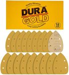 Dura-Gold - Premium Hook & Loop - 320 Grit 5-Hole Hook & Loop Sanding Sheets for Mouse Sanders - Box of 24 Sandpaper Finishing Sheets for Automotive and Woodworking