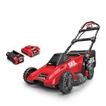 SKIL SM4910-10 CORE 40 20-Inch 40V Self Propelled Brushless Mower Kit Includes 5.0Ah Battery and Auto PWR Jump Charger, Red