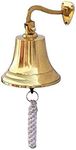 Brass Ship Hanging Bell Nautical Ships Solid Decor Bells Best for Christmas Gift