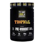 Time 4 Pre Workout Professional High Strength Vegan Pre Workout Powder for Men & Women Energy Drink Zero Sugar with L Citrulline Malate, Beta Alanine, L-Tyrosine, Alpha GPC, Theacrine (Tropical)