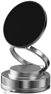 EGBULL Vacuum Magnetic Phone Holder, Compatible with 360° Folding Multi-Angle Adjustable Suction Cup Holders, Suitable for Cars, bathrooms, and All Smartphones