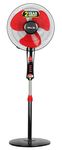 IBELL Zephyr03 Pedestal Fan 3 Leaf 400Mm With Timer And High Speed Motor (Red), 4 Stars