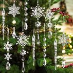 18pcs Crystal Christmas Ornaments f