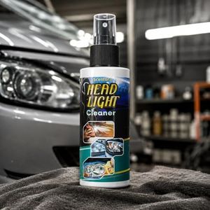 Scentora Headlight Cleaner Spray for Cars & Bikes, Removes Yellowing, Haze & Oxidation, UV Protection Formula, 100ml