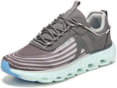 Vionic Phantom Fortune Women's Trainers Lace Up Supportive Walking Shoes for Heel Pain, Plantar Fasciitis with Orthotic Insole Arch Support Medium Fit Vapour Charcoal UK 5