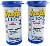 INSTA 3PLUS BROMINE and CHLORINE TEST STRIPS FOR POOLS, SPA AND HOT TUBS x 2 TUBS