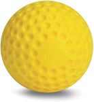 Jugs Yellow Dimpled Baseballs, 9-Inch, One Dozen