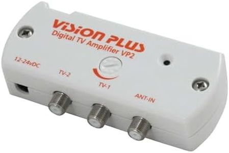 Vision Plus VP2 Digital TV Signal Amplifier for Caravans and Motorhomes - White
