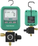 DUOYI DY519 3-in-1 HVAC Digital Manifold Vacuum Gauge Refrigerant Charging, Vacuum Testing & Leak Detection 24 Refrigerant NIST Compatible High Precision Pressure Meter for AC Pros & DIYers