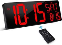 XREXS Large Digital Wall Clock with