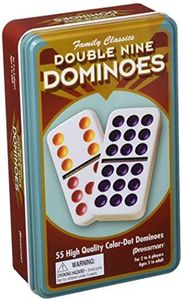 Pressman Dominoes Double 9 in tin