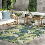 NULOOM Lisa Floral Indoor/Outdoor Area Rug, 8x10, Multi