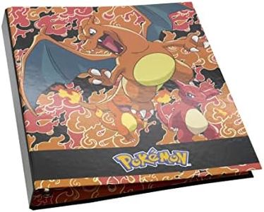 Pokemon® Classeur 4 anneaux Charmander, fournitures scolaires, classeur, carpesan, trieur, couleur orange, produit officiel (CyP Brands), orange, Normal, Traditionnel