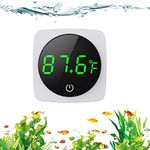 Digital Aquarium Thermometer, PAIZOO LED Display Thermometer for Aquarium Fish Tank, High Accurate to ±0.9°F, Touch & Sleep Mode, Thermometer with Temperature Sensor on The Back for Fish, Turtles