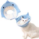 Cat Recovery Collar Lightweight Adjustable Cat Cone Collar After Surgery Protective Collar for Cats Kitten and Puppy - Lnichot (L(Weight 5-9kg))