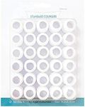 30 Pack Plastic Standard Couplers Cake Decorating for Icing Nozzles, Piping Bags, White