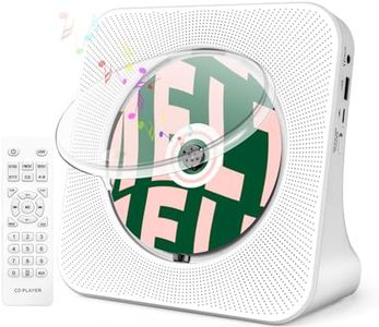 Portable CD Player for Home, ROADOM CD Players with Speakers, CD Player for Kids, Combo with Bluetooth/FM Radio/Stereo Sound/Remote Control/USB Drive/AUX/Timer/Repeat.