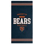 FOCO NFL beach towel PROPERTY OF Chicago Bears Football