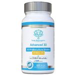 Bio Cultures Complex Probiotics & Prebiotics - Advanced 30 Strains & 45 Billion CFU with 500mg of Livaux PreBiotic per Capsule - 2 Month Supply in DR-Caps for Optimal delivery to The Gut - UK Made