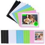 CAIYOULE for Instax Polaroid 600 Film and i-Type Film/Wide Instant Film Pocket Magnetic Photo Frame X 30pcs，for Fujifilm Wide 300/210/200/400 for Polaroid Now/Onestep Camera Films-Colorful