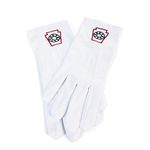 Masonic Mark Degree White 100% Cotton Gloves - Small