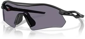 Oakley OO9495D Radar Plate Sunglasses, Matte Black/Prizm Grey, 36 mm