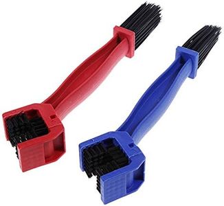 Bike Chain Cleaning Brush - Motorcycle Chain Cleaner, 2Pcs Chain Washer, Cleaning Brush Tool for Bicycle Motorcycle (Blue and Red)