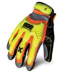 Ironclad Mens Work Gloves EXO Hi Viz ImpactX Large, Hi-viz Yellow & Orange, X-Large Pack of 1 US