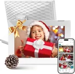 Nixplay Digital Touch Screen Picture Frame - 10.1” Photo Frame, Connecting Families & Friends (White)