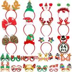 24 Pieces Christmas Headbands and G